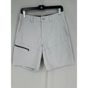 Patagonia Sandy Cay Shorts Men Small Gray Zip Pocket Nylon Wicking Outdoor Hike